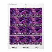 Mit Monogramm Eleganter Lila Glitzer aus Marmor Lu (Vorne)