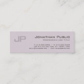 Mit Monogramm Eleganter Moderner Designsalon Schli Mini Visitenkarte (Vorderseite)