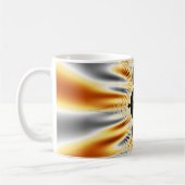 Mit Monogramm elegantes Golden Orange & Silver Fra Kaffeetasse (Links)