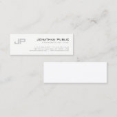 Mit Monogramm Elegantes modernes Design Einfach Sc Mini Visitenkarte (Vorne/Hinten)