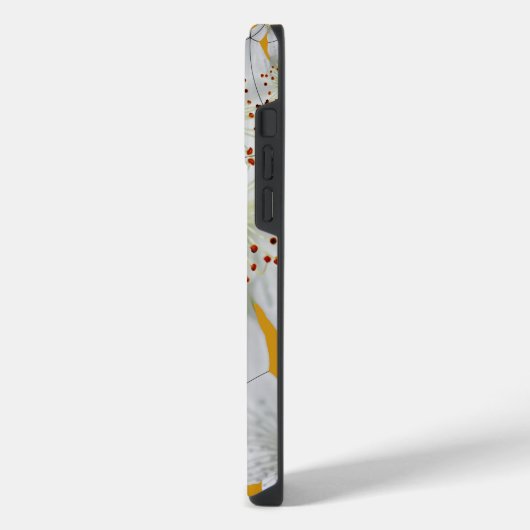 Mit Monogramm Elegantes Niedliches Blumenmuseum iPhone Hülle (Linke Seite)