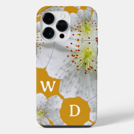 Mit Monogramm Elegantes Niedliches Blumenmuseum iPhone 14 Pro Max Hülle