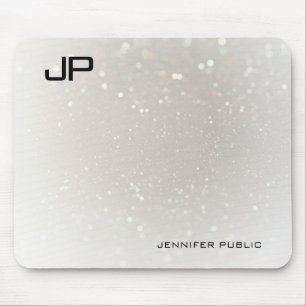 Mit Monogramm Elegantes Template Glam Moderne, ma Mousepad