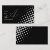 Mit Monogramm Eleganz {TBA-Sieger} Visitenkarte (Vorne/Hinten)