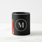 Mit Monogramm elektrische Gitarre Tasse (Zentrum)