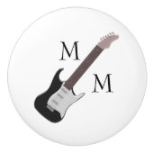 mit Monogramm Elektrogitarre Keramikknauf (Vorderseite)