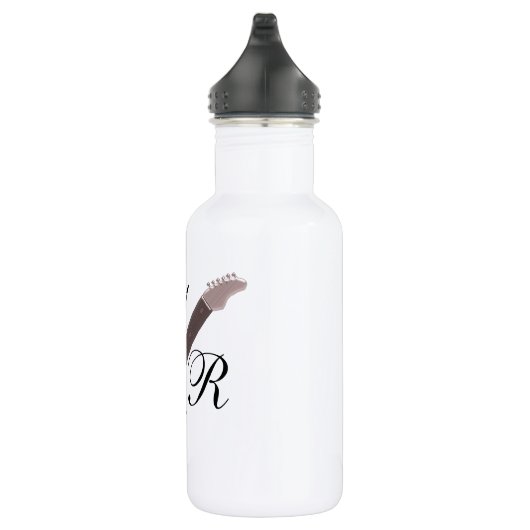 mit Monogramm Elektrogitarre Trinkflasche (Rechts)