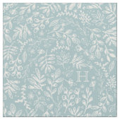 Mit Monogramm | Ernte-Blumen Stoff (Nahaufnahme)