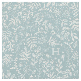 Mit Monogramm | Ernte-Blumen Stoff