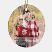 Mit Monogramm erste Feiertage der Keramik Ornament (Links)