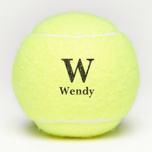 Mit Monogramm erstklassige, moderne Tennisbälle (Vorderseite)