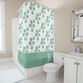 Mit Monogramm Eukalyptus-Duschvorhang Duschvorhang (Beispiel)