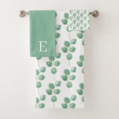 Mit Monogramm Eukalyptus-Handtuch-Set Badhandtuch Set (Insitu)