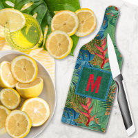 Mit Monogramm Exotic Tropical Floral