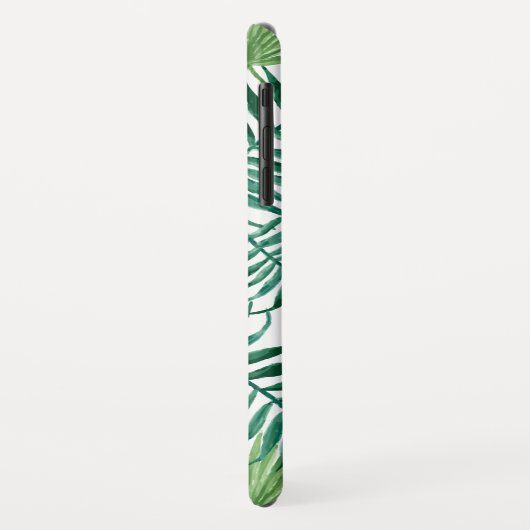 Mit Monogramm exotische Blätter Case-Mate iPhone Hülle (Hinten/Links)