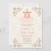 MIT MONOGRAMM EXTRAVAGANTE BALLETTERMITTLUNG EINLADUNG (Vorderseite)