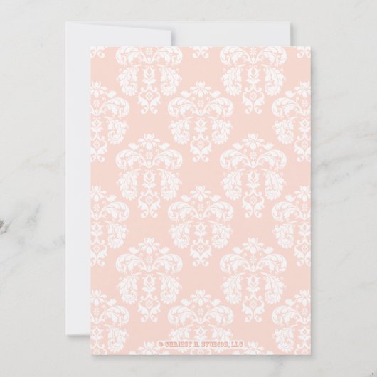 MIT MONOGRAMM EXTRAVAGANTE BALLETTERMITTLUNG EINLADUNG (Rückseite)