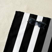 Mit Monogramm Fahne der dünnen grauen Linie Strandtuch (Beispiel)