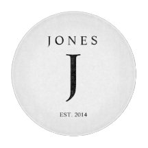 Mit Monogramm Familien-Initialen-Ausschnitt-Brett