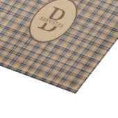 Mit Monogramm Familienname Schneidebrett (Ecke)