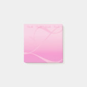 mit Monogramm Farbblock Hübsch Pastellrosa Post-it Klebezettel (Vorderseite)