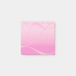 mit Monogramm Farbblock Hübsch Pastellrosa Post-it Klebezettel