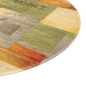 Mit Monogramm Farbblock Schneidebrett (Ecke)