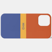 Mit Monogramm Farbblöcke - Telefongehäuse Case-Mate iPhone Hülle (Rückseite / Rechts)