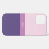Mit Monogramm Farbblöcke - Telefongehäuse Case-Mate iPhone Hülle (Rückseite (Horizontal))