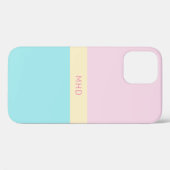 Mit Monogramm Farbblöcke - Telefongehäuse Case-Mate iPhone Hülle (Rückseite (Horizontal))