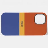 Mit Monogramm Farbblöcke - Telefongehäuse iPhone Hülle (Rückseite (Horizontal))