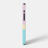 Mit Monogramm Farbblöcke - Telefongehäuse iPhone Hülle (Linke Seite)