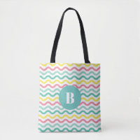 Mit Monogramm, farbiges Muster