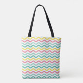 Mit Monogramm, farbiges Muster Tasche (Rückseite)