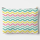 Mit Monogramm, farbiges Muster Zubehörtasche (Rückseite)