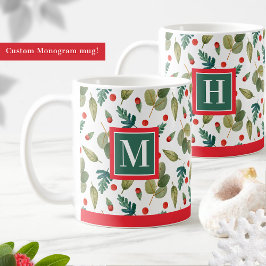 Mit Monogramm, festliche Grünanlage und Heilige, r Kaffeetasse