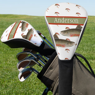 Mit Monogramm Fischer Fischen Bachforelle Golf Headcover