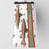 Mit Monogramm Fischer Fischen Bachforelle Golf Headcover (Rotieren 90)