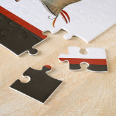 Mit Monogramm Fischer Fischen Bachforelle Puzzle (Seite)