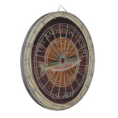 Mit Monogramm Fischer Fischen Forelle Dart Boa Dartscheibe (Vorderseite Links)