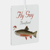 Mit Monogramm Fischer Fischen Köhler Ornament Aus Metall (Vorderseite Rechts)