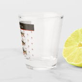 Mit Monogramm Fischer Fliegenfischer Bachforelle Schnapsglas (Rechts)