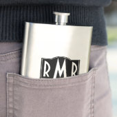 Mit Monogramm Flachmann (Beispiel)