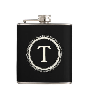 Mit Monogramm Flasche Flachmann