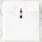 Mit Monogramm Flaschenaufkleber Runder Aufkleber (Tasche)