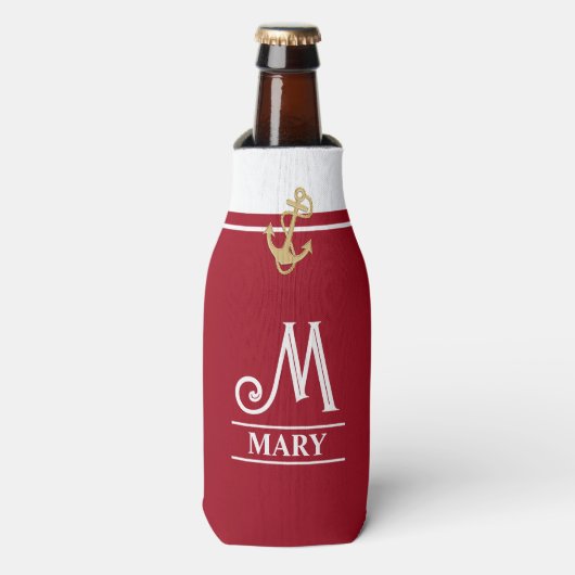 Mit Monogramm Flaschenkühler (Flaschenvorderseite)