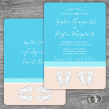 Mit Monogramm Flip Flops Beach Hochzeit modern ein
