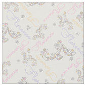 Mit Monogramm Florenzer Name und Buchstabe F Stoff (Nahaufnahme)