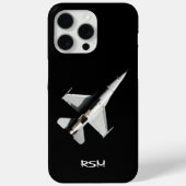 Mit Monogramm Flugzeug, Jet-Kämpfer, PILOT, kunden Case-Mate iPhone Hülle (Rückseite)