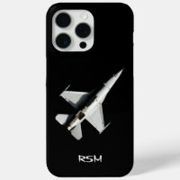 Mit Monogramm Flugzeug, Jet-Kämpfer, PILOT, kunden